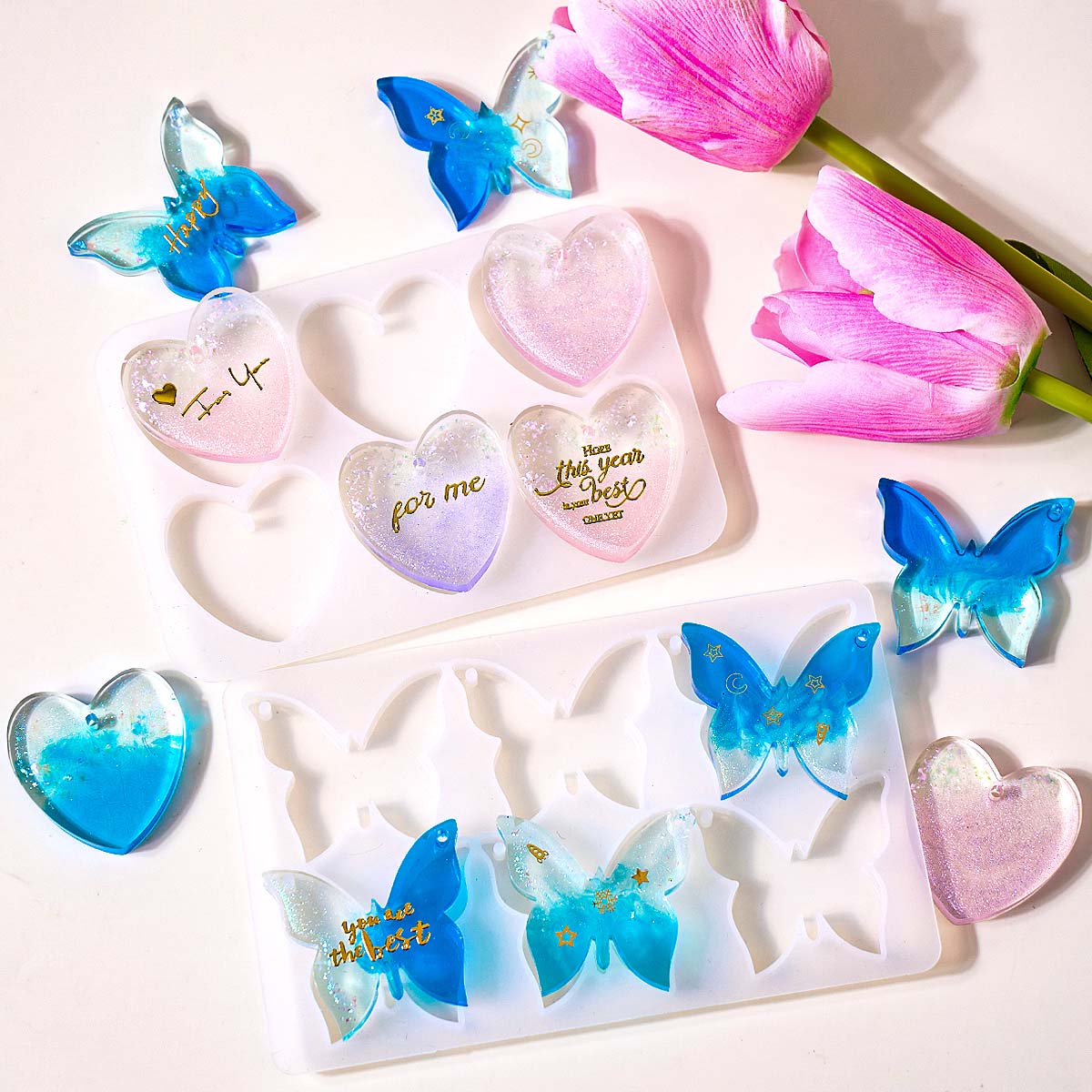 Resin Art Mold - Stampo in Silicone per Orecchini a