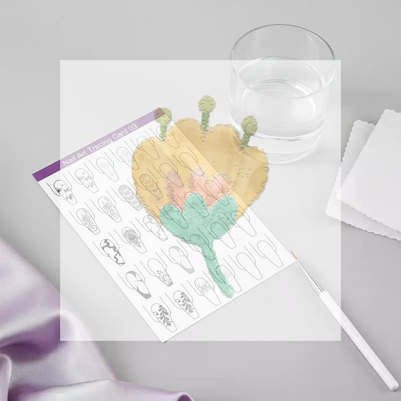 Resin Art Learning - Carta per Esercitazioni Nail Art, 10
