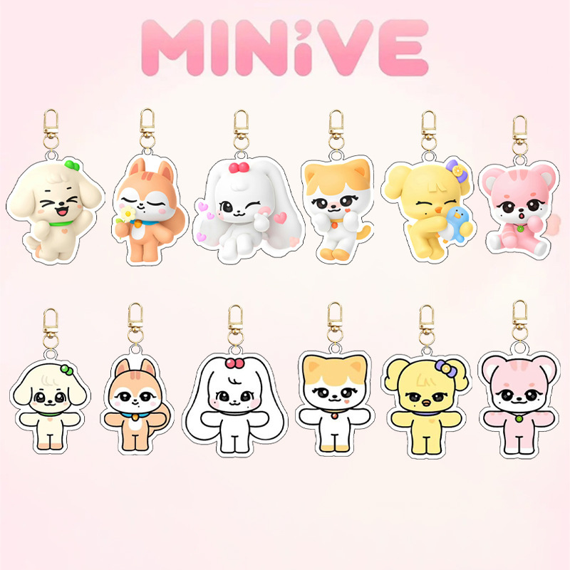 Resin Art Hanging - Portachiavi in acrilico Ive Minivek Kpop
