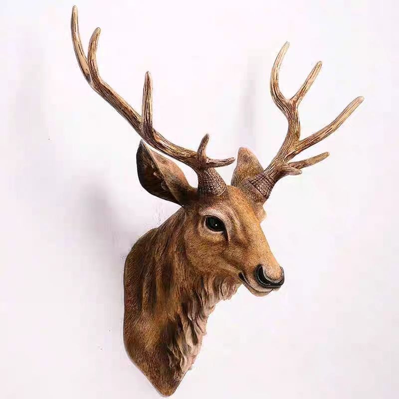 Background Resin Art - 60/80 CM Testa di cervo americano
