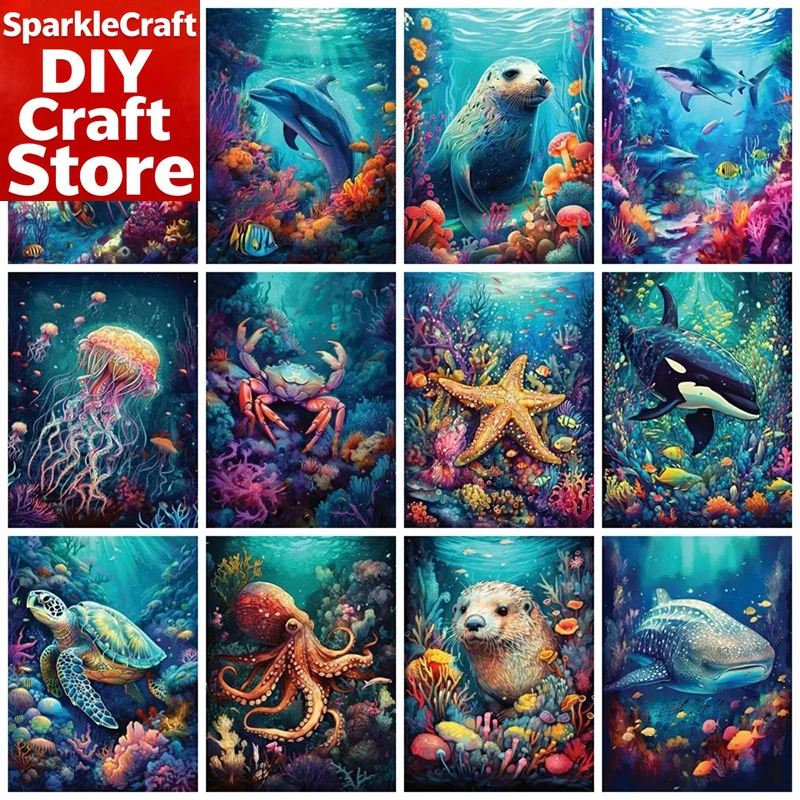 Resin Art Wall - Kit di pittura con diamanti quadrati