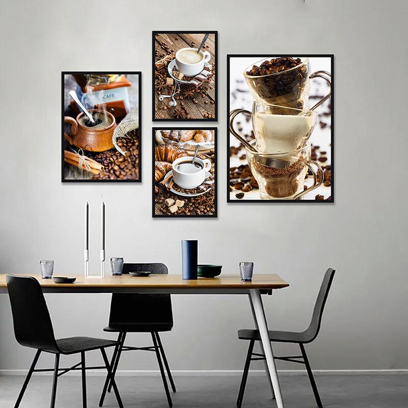 Background Resin Art - Poster artistico WCIC, tema caffè, pittura