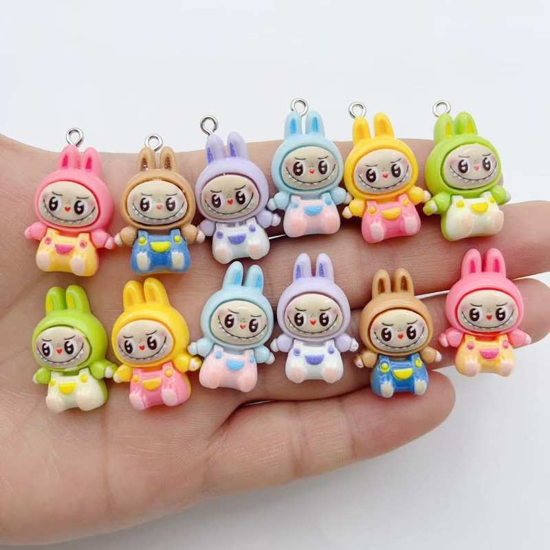 Resin Art Hanging - 10 Pezzi Ciondoli in Resina Kawaii