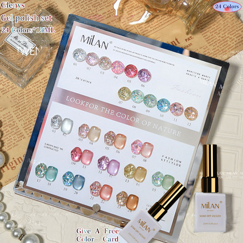 Resin Art Learning - Glenys 24 colori colla per smalto