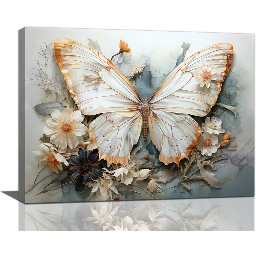 Resin Art Images - Kit di pittura diamante fiore farfalla