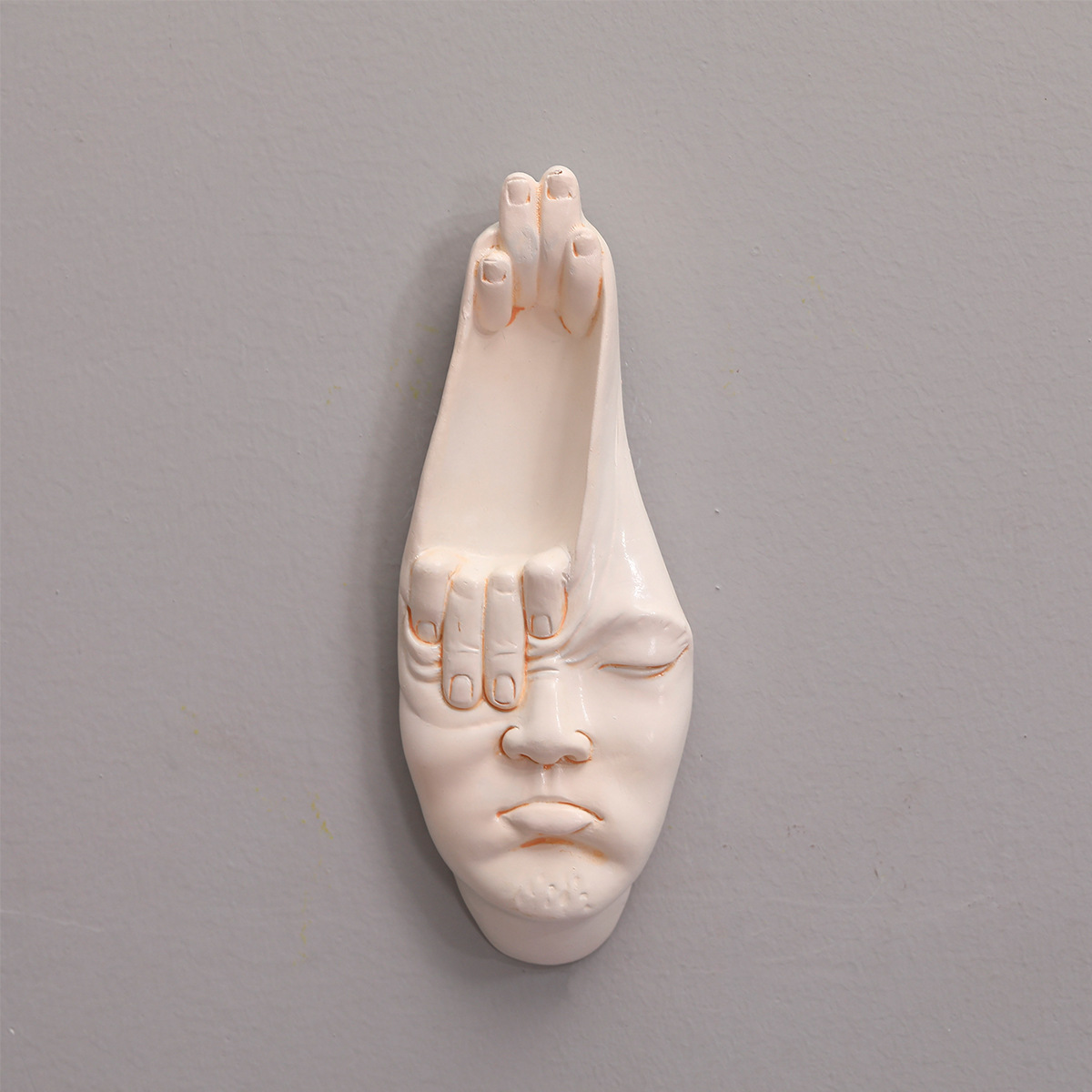 Background Resin Art - Creativo astratto Finger Face Art resina