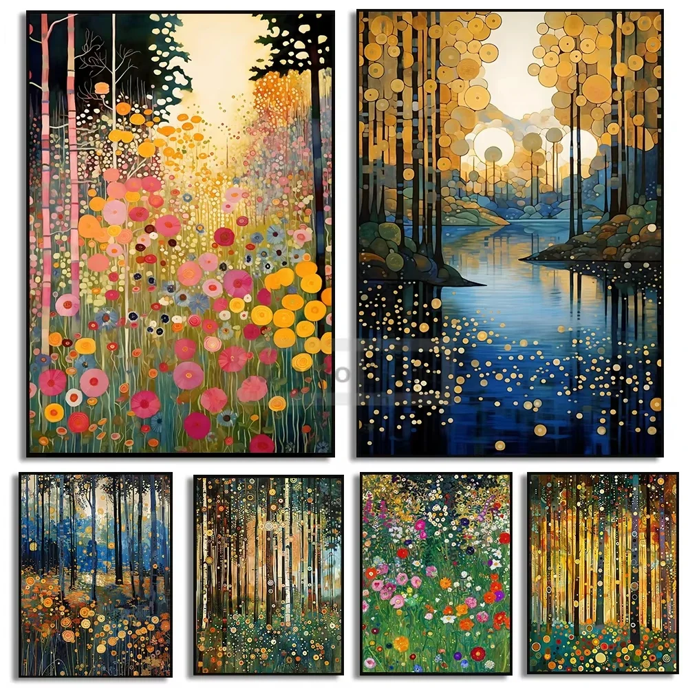 Poster di Gustav Klimt: Fiori  - Resin Art Of Flowers recensione e prezzo