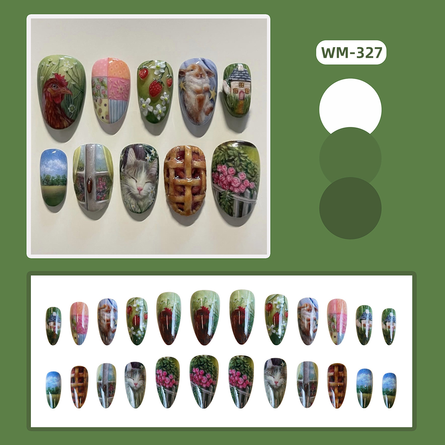 24 pezzi stile pastorale stamp - Resin Art Flower recensione e prezzo