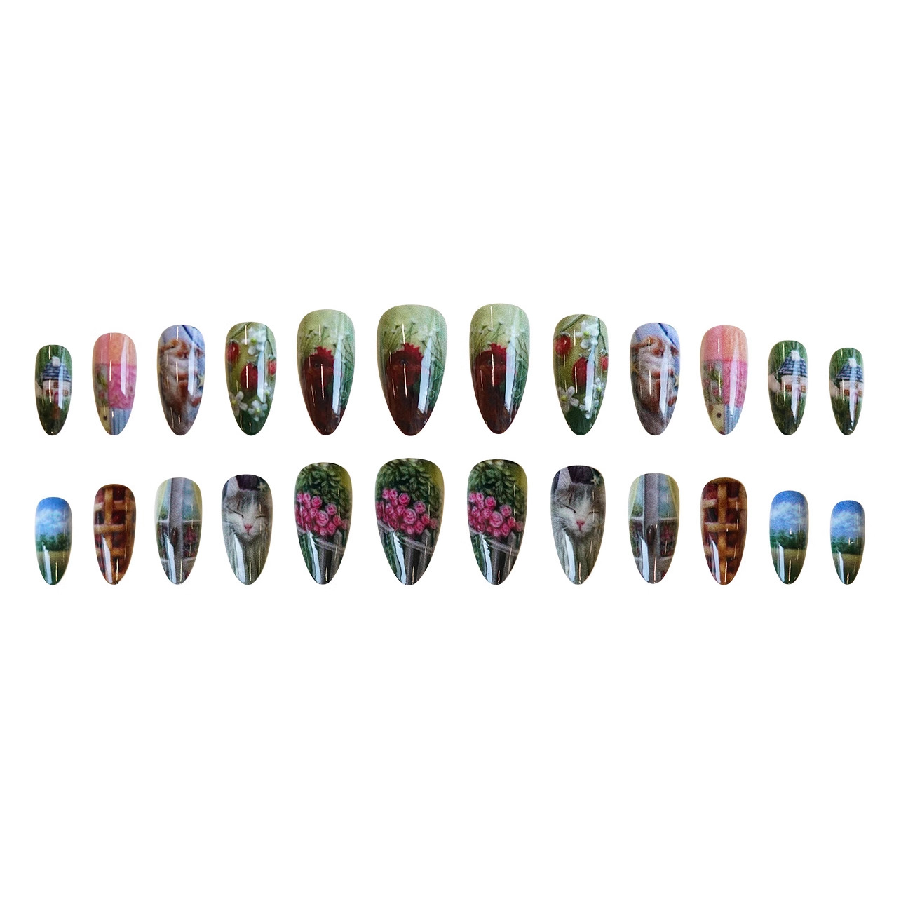 24 pezzi stile pastorale stamp - Resin Art Flower recensione e prezzo