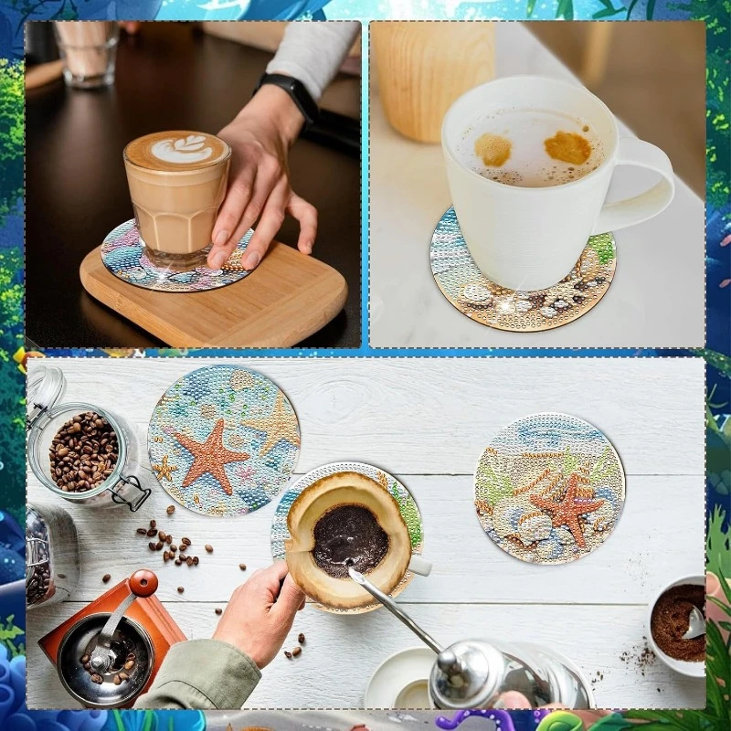 Set di 8 Sottobicchieri con Pi - Resin Art For Beginner recensione e prezzo
